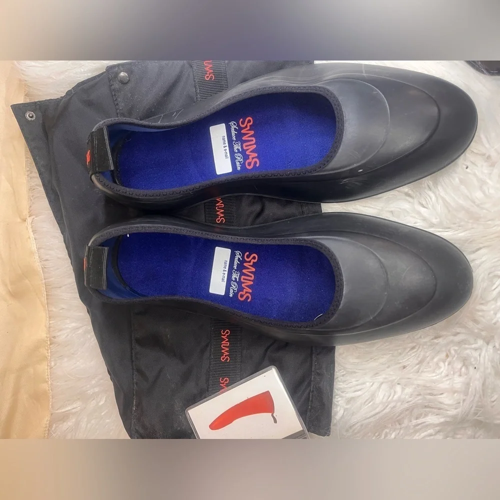 Simms Black Slip-On Shoes